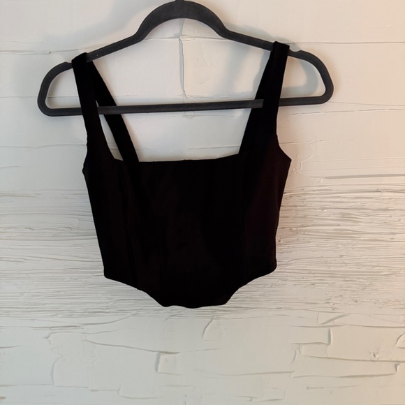 Dynamite Saige Square Neck Corset Top | Black | Size XS - Picture 3 of 7